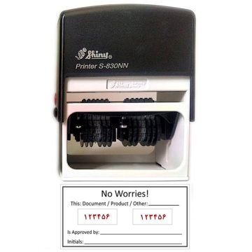 SHINY S-830NN مهر شماره دار با دو شماره 6 رقمی