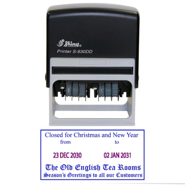 مهراتومات دو تاریخ دار SHINY S-830DD
