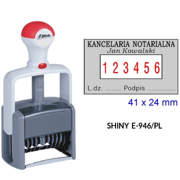 SHINY E-946 مهر شماره دار با یک شماره 6 رقمی