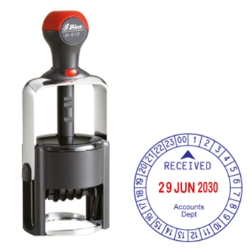 مهرساعت دار و تاریخ دار حرفه ای SHINY H-6109 T-24
