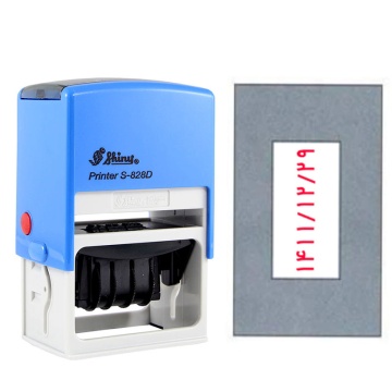 مهر اتومات تاریخ دار مستطیلی shiny S-828D