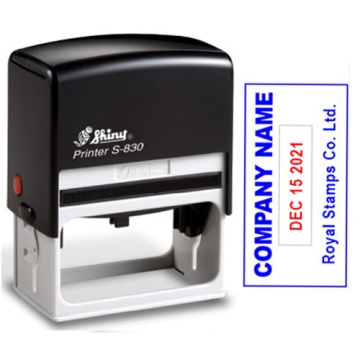 مهر اتومات تاریخ دارمستطیلی shiny-830D