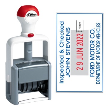 مهرتاریخ دار حرفه ای shiny E-916